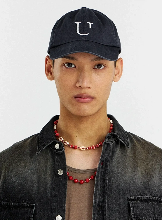 Кепка UNAFFECTED Washed U Ball Dark Navy