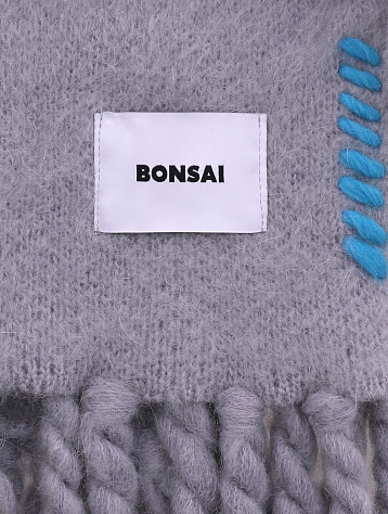 Шарф BONSAI Knit Mohair Scarf Grey