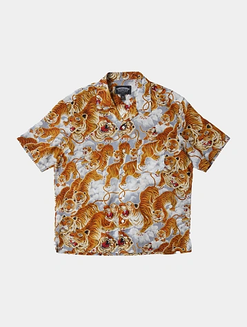 Рубашка FrizmWORKS Tiger Hawaiian Half Shirt Gray