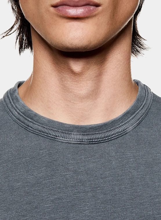 Лонгслив MKI MIYUKI ZOKU 220 Gsm Slub Pigment Black