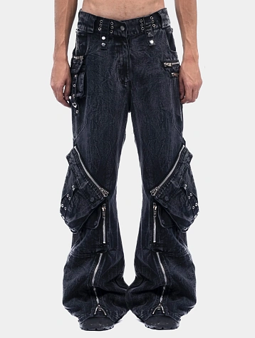 Джинсы NO/FAITH STUDIOS Cargo Denim Black