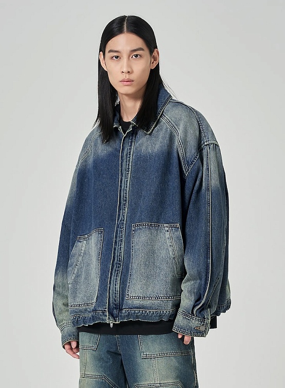 Куртка JUUN.J Denim Out Pocket Home-up Shirt Blue