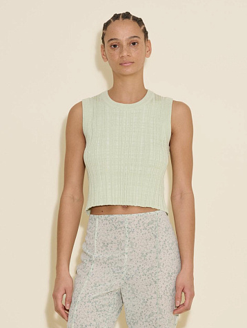 Женский жилет HOLZWEILER Cumo Cropped Knit Lt. Green mix