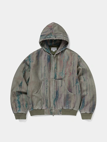 Бомбер thisisneverthat Blurred Jacket Olive