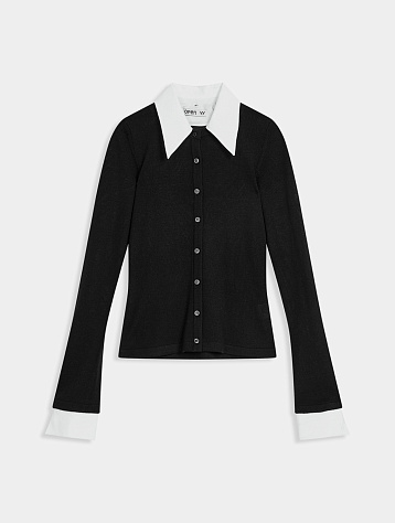 Женский кардиган Open YY Cotton Collar Cuffs Black