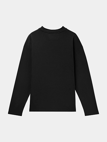 Лонгслив C.P. Company 20/1 Jersey Boxy Logo Black