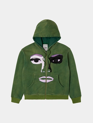 Зип-худи KidSuper Patchwork Face Green