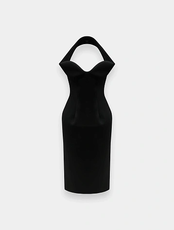 Женское платье MUGLER Sculptural Black