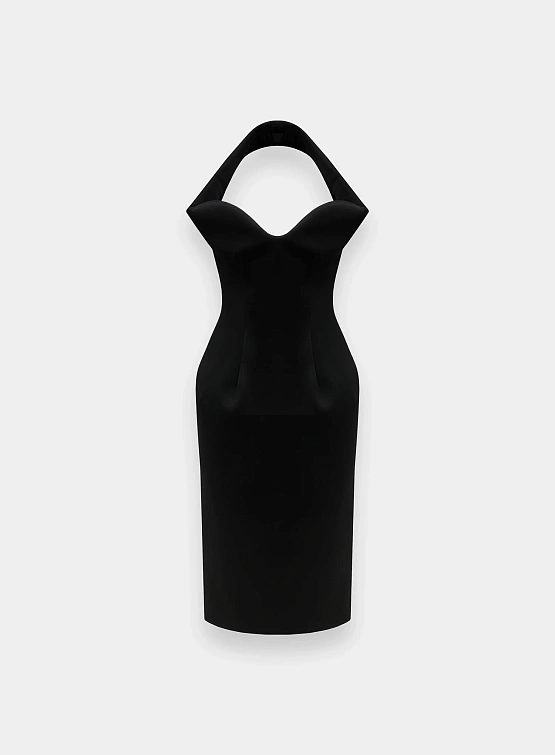 Женское платье MUGLER Sculptural Black