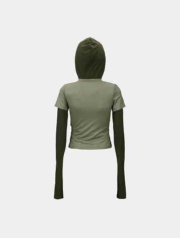 Женское худи Andersson Bell Gathered Jersey Green