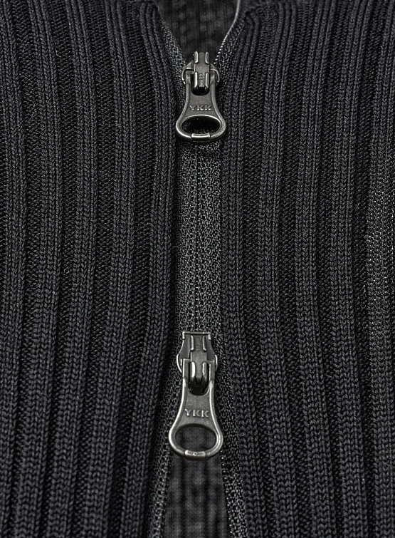 Женский кардиган AMOMENTO Ribbed Mock Neck Black
