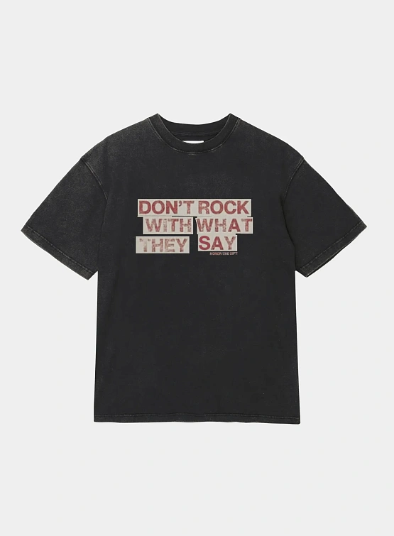 Футболка HONOR THE GIFT What They Say Black