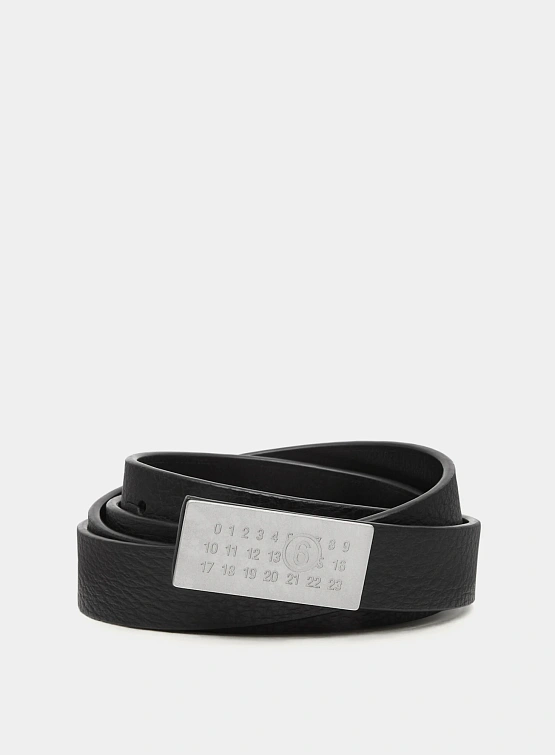 Ремень MM6 Maison Margiela Numeric Grainy Black