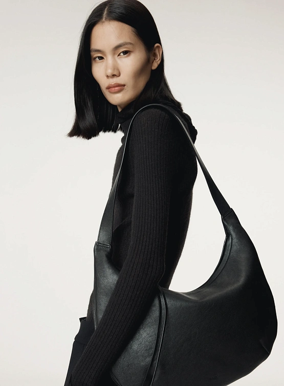 Сумка Recto Leather Hobo Black