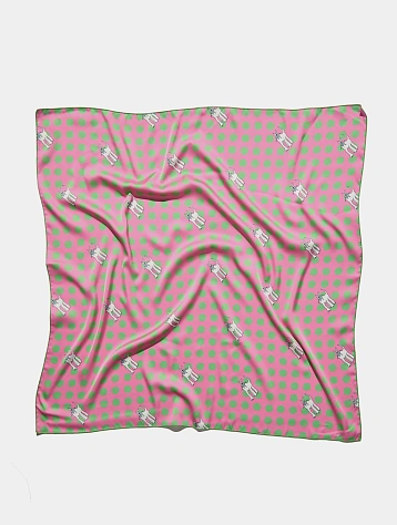 Платок Siniy Vsadnik Polka Dog Scarf Pink/Green/Multi