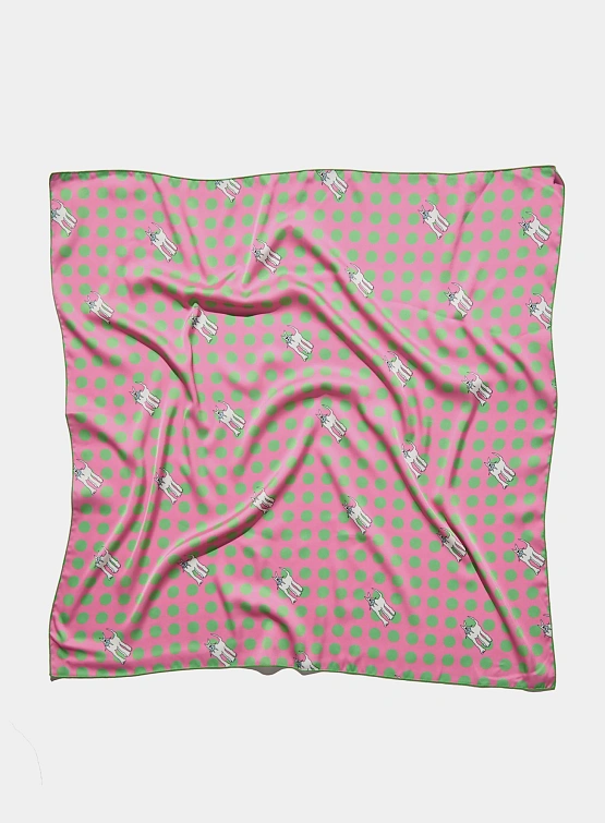 Платок Siniy Vsadnik Polka Dog Scarf Pink/Green/Multi