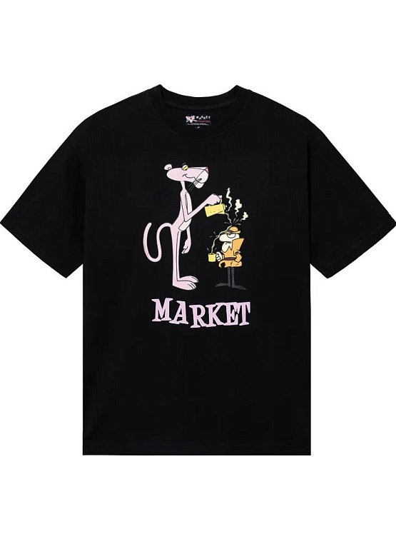 Футболка MARKET Pink Panther Pourover T-Shirt Black