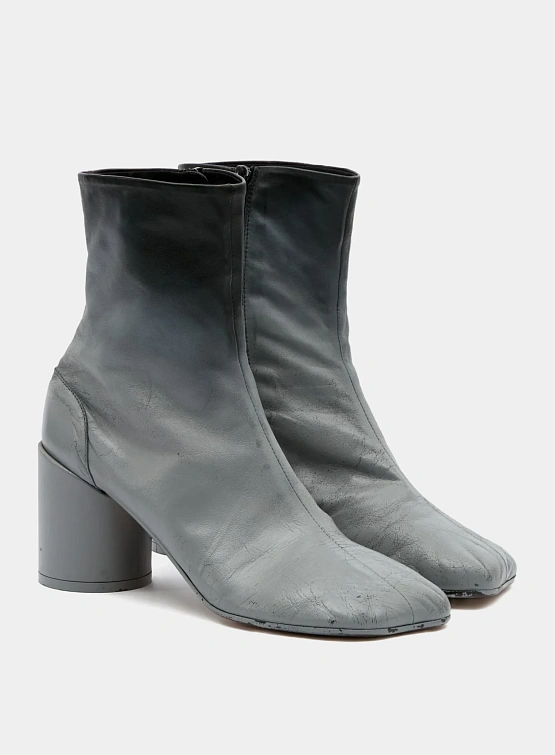 Женские ботильоны MM6 Maison Margiela Block-Heel Grey