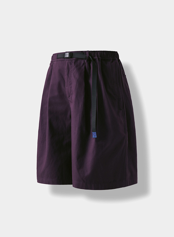 Шорты ANGLAN Twill Tuck Belt Wide Half Pants Purple