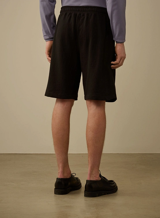 Шорты C.P. Company Malfilè Fleece Lens Black