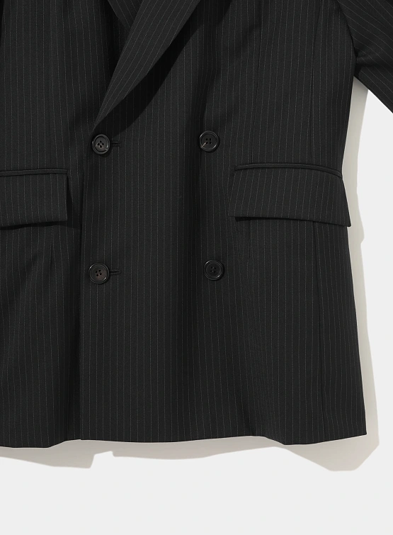 Женский пиджак UNDERCOVER Wool Blend Gathered Black