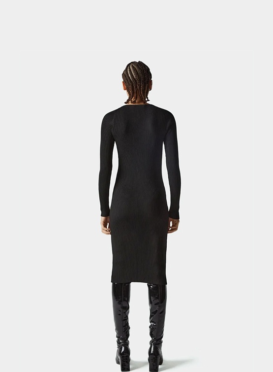 Женское платье Coperni Twisted Cut-Out Knit Dress Black