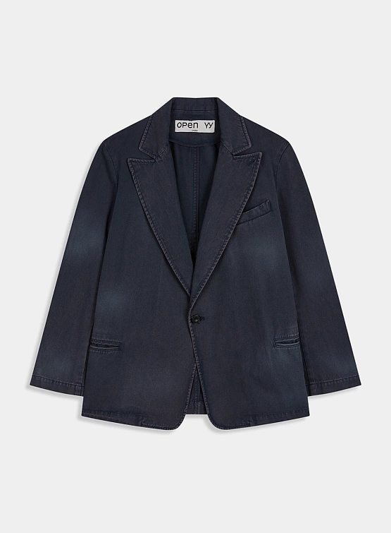 Женский Пиджак OPEN YY Washed Jacket Blue