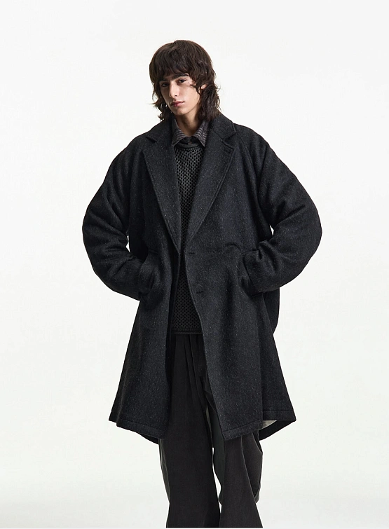 Пальто MERELY MADE Premium Wool Blend Melton Nomadic Winter Black