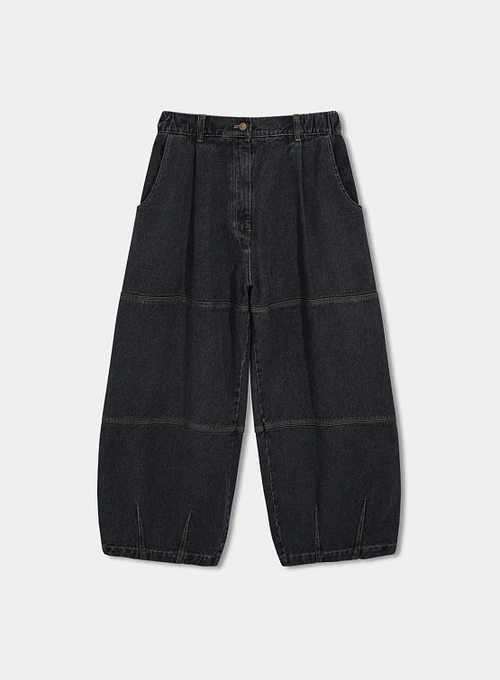 Джинсы ANGLAN Stitch Panel Denim Balloon Grey