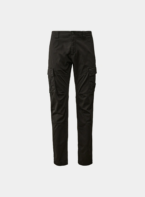 Брюки C.P. Company Stretch Sateen Lens Cargo Black