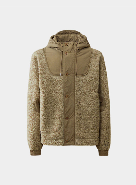 Флисовая куртка C.P. Company Polar Shell Mixed Vintage Khaki