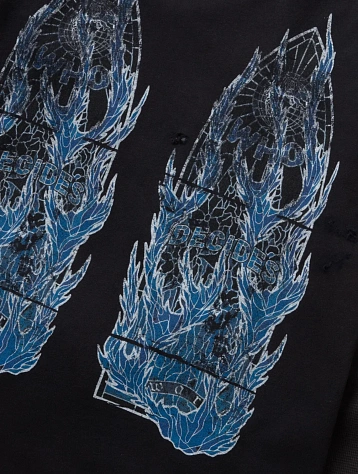 Лонгслив WHO DECIDES WAR Flame Glass Double Coal