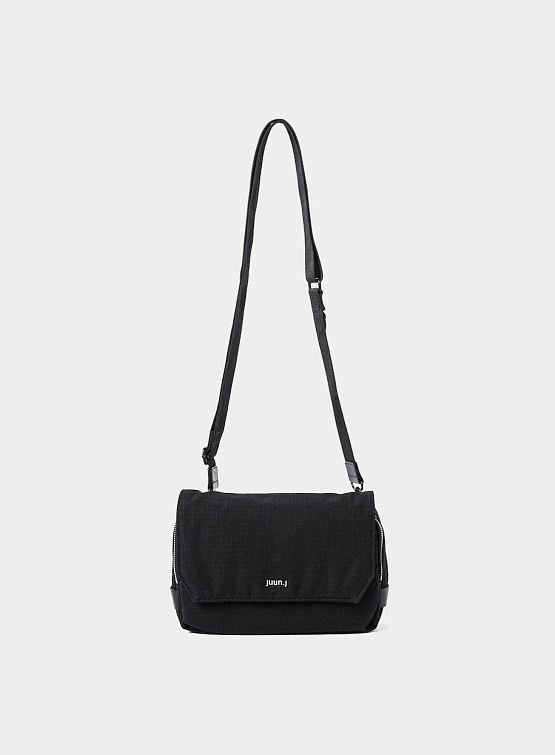 Сумка JUUN.J Lip Stop Flip Cross Bag Black