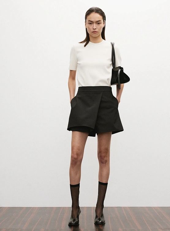 Женская футболка Recto Round Neck Compact Knit Ivory