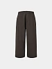 Брюки AMOMENTO Wool Wide Pants Dark Brown