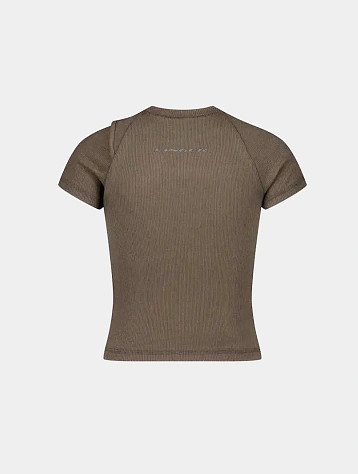 Женская футболка Ottolinger Deconstructed Rib Sand