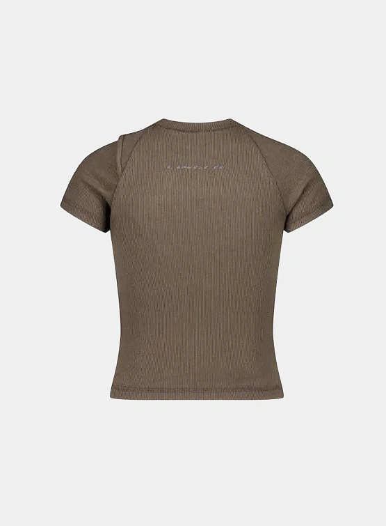 Женская футболка Ottolinger Deconstructed Rib Sand