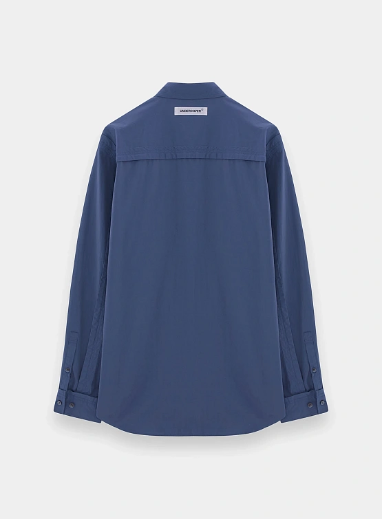 Рубашка UNDERCOVER Chambray Front Patch Gray Blue