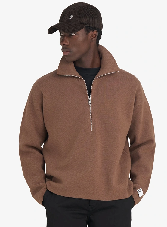 Халф-зип Études Milano Brown