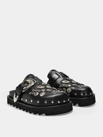 Cабо TOGA Eyelet Metal Leather Black
