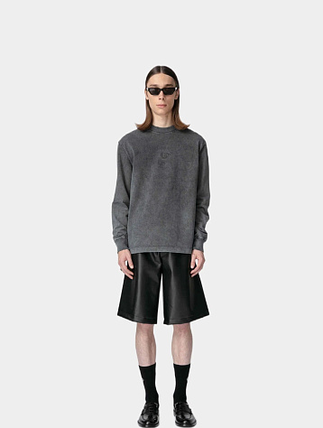 Лонгслив Han Kjøbenhavn Distressed Diamond Dark Grey