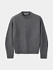 Свитер COOR Wool Cropped Crewneck Melange Grey