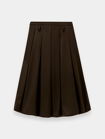 Женская юбка EPINGLER Bubble Pleats Check Brown