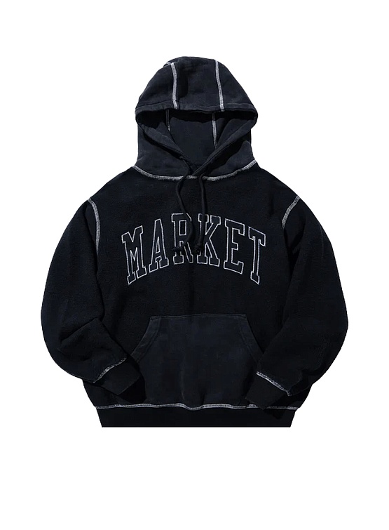 Худи MARKET Reverse Arc Hoodie Washed Black