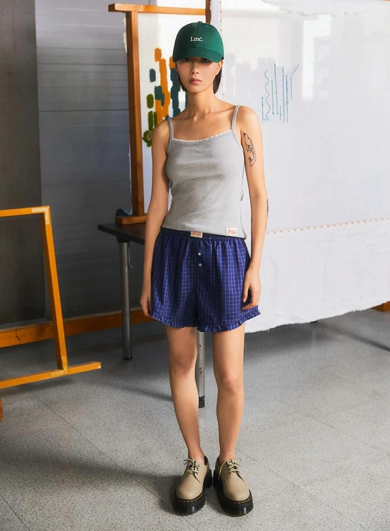 Женская майка LMC WM Lace Basic Sleeveless Top Heather Grey