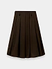 Женская юбка EPINGLER Bubble Pleats Check Brown