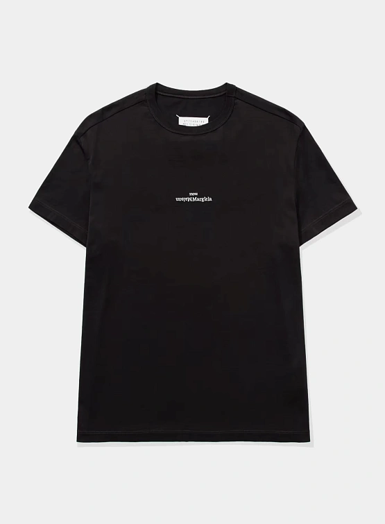 Футболка Maison Margiela Distorted Logo Black