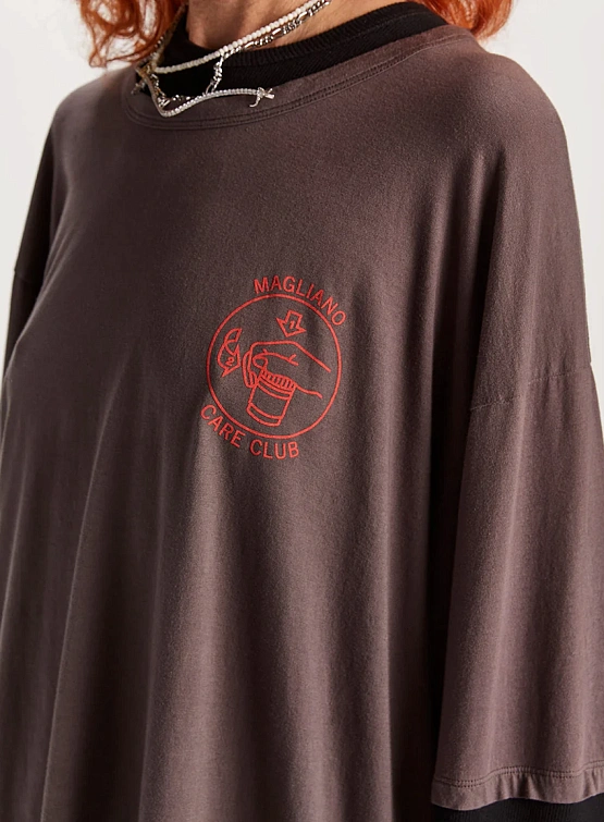 Лонгслив Magliano Trauma Brown