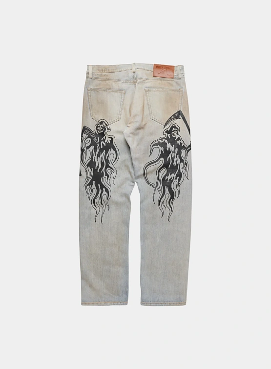 Джинсы WARREN LOTAS Reaper Denim Flannel Lined Pants Blue