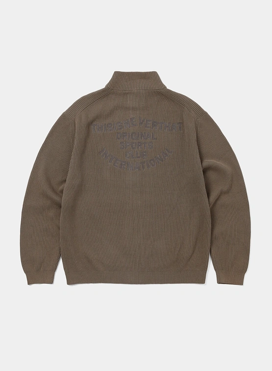 Кардиган thisisneverthat Washed Full Zip Cardigan Grey